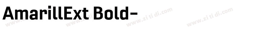 AmarillExt Bold字体转换